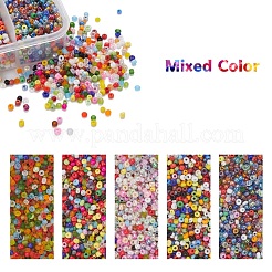 6300pcs 5 Arten Glas Saatperlen&nbsp;SEED-YW0001-18