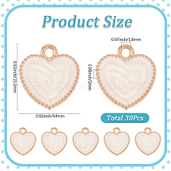 30pcs pendentifs en émail en alliage&nbsp;ENAM-SC0009-98