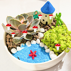 100 Stück Kunststoffpflanze Mini Miniaturen künstlicher Pilz&nbsp;AJEW-CA0003-71