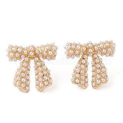 Orecchini a bottone in ottone con placcatura a cremagliera per donna&nbsp;EJEW-G394-27G