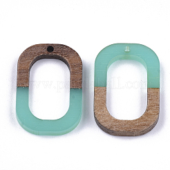 Pendentifs en bois de résine et de noyer&nbsp;RESI-S358-07F