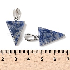 Pendenti con diaspro blu naturale&nbsp;G-B127-04P-04