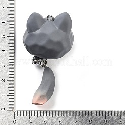 Pendenti grandi con campanella per gattini in resina opaca&nbsp;RESI-A032-01P-01