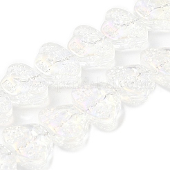 Transparent galvanisieren Glasperlen Stränge&nbsp;EGLA-F158-AB02-A