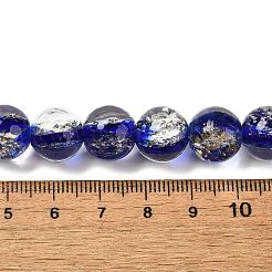 Handgefertigte Stränge aus dichroitischen Folienglasperlen&nbsp;DICH-U001-10B