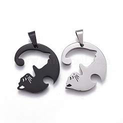 Colgantes de gatito dividido de acero inoxidable 304&nbsp;STAS-P235-05BP