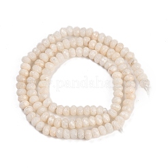 Chapelets de perles de jade blanche naturelle&nbsp;G-Z069-01I