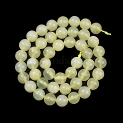 Natürlich neu Jadestein runde Perle Stränge&nbsp;G-O039-16-8mm-A