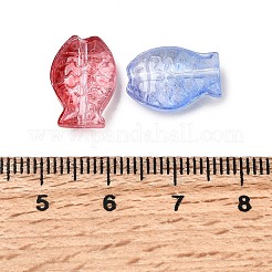 Lackiert transparent Glasperlen&nbsp;EGLA-L047-04