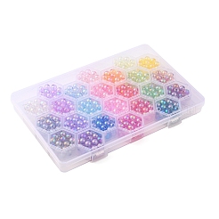 576pcs 24 Farben transparente Acrylperlen&nbsp;MACR-YW0001-95