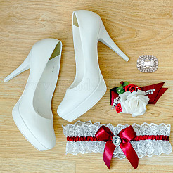 Legierte Strass-Schuhdekorationen&nbsp;FIND-WH0126-417C