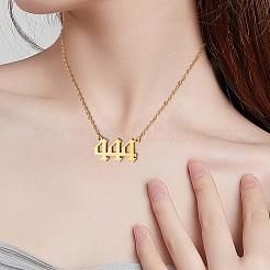 Collar con colgante de número y anillo de puño abierto&nbsp;JX198A