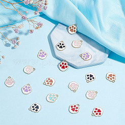 72pcs 6 pendentifs en alliage de couleurs&nbsp;ENAM-GO0001-16