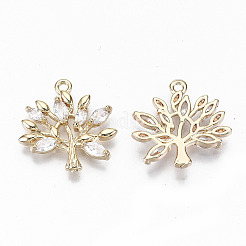Colgante micropavé cubic zirconia de latón&nbsp;X-KK-S359-020A-RS