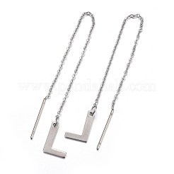Pendientes de botón de acero inoxidable 304 resistentes al deslustre&nbsp;EJEW-L205-01L