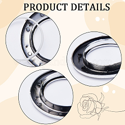 Vorhangringe aus Kunststoff&nbsp;LS-AJEW-WH0368-39B