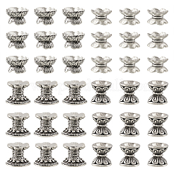 60 Stück 4 Arten tibetische Perlenkappen aus Legierung&nbsp;FIND-TA0002-98