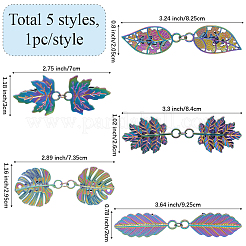 5 pince à cardigan en alliage galvanisé à 5 styles&nbsp;FIND-GF0008-22