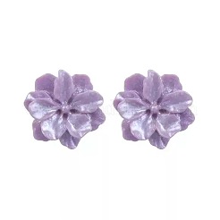 Boucles d'oreilles puces en résine pour la Saint-Valentin&nbsp;WGC00BC-03