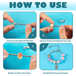 DIY-Kits zur Herstellung europäischer Armbänder&nbsp;DIY-TA0012-17P