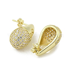 Aretes de latón con circonitas cúbicas&nbsp;EJEW-Q799-02A-G