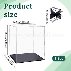 1 Satz rechteckige transparente Acryl-Displayboxen für Actionfiguren&nbsp;ODIS-GA0001-65