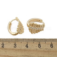 Creolen aus klarem Zirkonia aus Messing&nbsp;EJEW-Q014-17G
