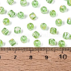 Cuentas de vidrio Picasso de colores transparentes&nbsp;SEED-Q039-05A-C02