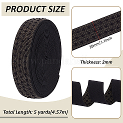 5 mètre de cordon/bande élastique plate en polyester pour broderie&nbsp;OCOR-WH0016-10D