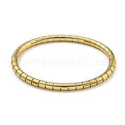 Braccialetti con cerniera a colonna in acciaio inossidabile 202 con placcatura sotto vuoto in PVD per donna e uomo&nbsp;BJEW-M317-06D-G