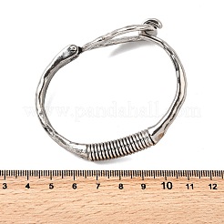 Brazaletes con bisagras de aleación para mujer&nbsp;RJEW-S637-02AS