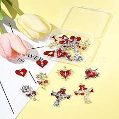 16 Stück 8 Arten Legierung Emaille Anhänger&nbsp;FIND-FS0003-88