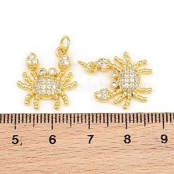 Pendenti in zirconi cubici trasparenti in micro pavè di ottone&nbsp;CU-CBA5CB0-03G
