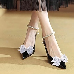 4 Stück Schuhschnallenclips aus Polyester in 2 Stilen&nbsp;HJEW-HY00077