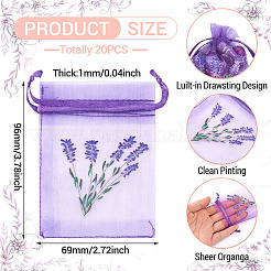 20 Stück Polyester-Netzbeutel mit Kordelzug&nbsp;ABAG-TA0002-20E