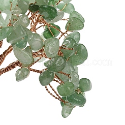 Decorazioni per alberi di scaglie di avventurina verde naturale&nbsp;DJEW-M012-03B