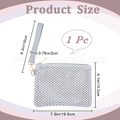 Bolsas de cosméticos con cremallera de paja trenzada&nbsp;AJEW-WH20010-78A