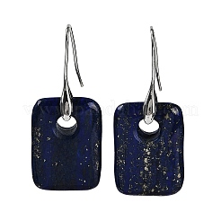Lapis naturali orecchini ciondola lazuli&nbsp;EJEW-C119-02P-08