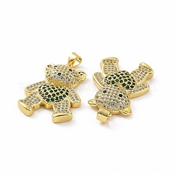 Pendentifs en laiton zircon cubique transparent&nbsp;ZIRC-F135-26G-01