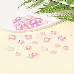 200pcs 5 Arten transparente Acrylperlen&nbsp;TACR-FS0001-54A