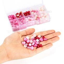206pcs 8 Stil-Acrylperlen-Sets&nbsp;OACR-LS0001-02
