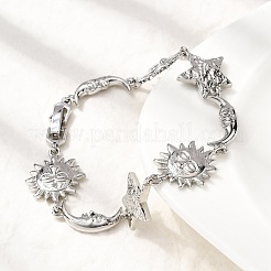 Lien en laiton bracelets pour les femmes&nbsp;LS-BJEW-C118-01P