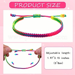 Geflochtenen Nylonfaden Kabel Armbänder&nbsp;BJEW-SW00049-01