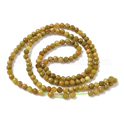 Hebras de cuentas de ópalo verde amarillo natural&nbsp;G-D306-A06-3mm