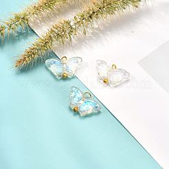 Galvanisieren transparente Glas-Anhänger&nbsp;PALLOY-JF00903