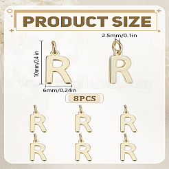 8 breloques en laiton&nbsp;KK-LP0001-85R
