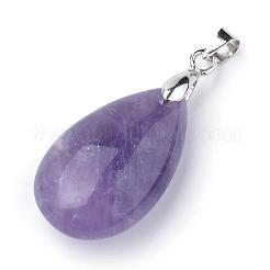 Natürlichen Amethyst Edelsteinanhänger&nbsp;G-S243-20
