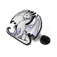 Drachen-Anstecknadeln aus schwarzem Emaille&nbsp;JEWB-K040-06EB