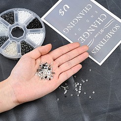 8 style 8/0 perles de rocaille rondes en verre&nbsp;SEED-YW0001-38B
