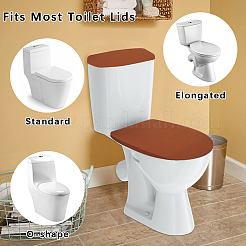 2 Stück 2 Farben Polyester-Toilettendeckel-Staubschutz&nbsp;AJEW-CN0003-20C